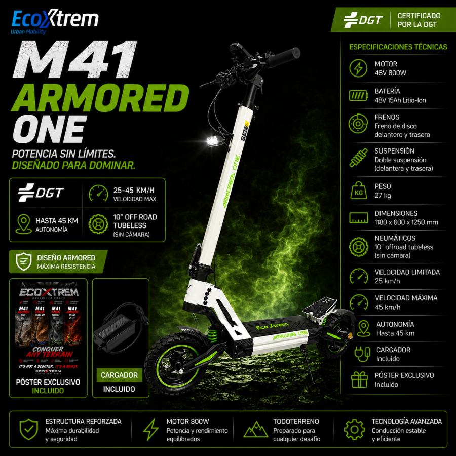 Ecoxtrem M41 Armored One - White/Fluor Edition