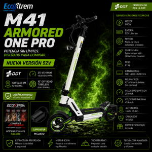 Ecoxtrem M41 Armored One Pro - White/Fluor Edition