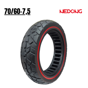 Rueda Maciza 70/60-7,5 - Roja [Nedong]