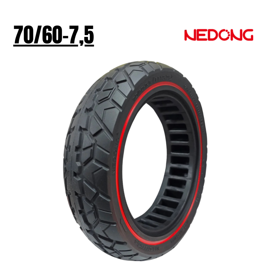 Rueda Maciza 70/60-7,5 - Roja [Nedong]