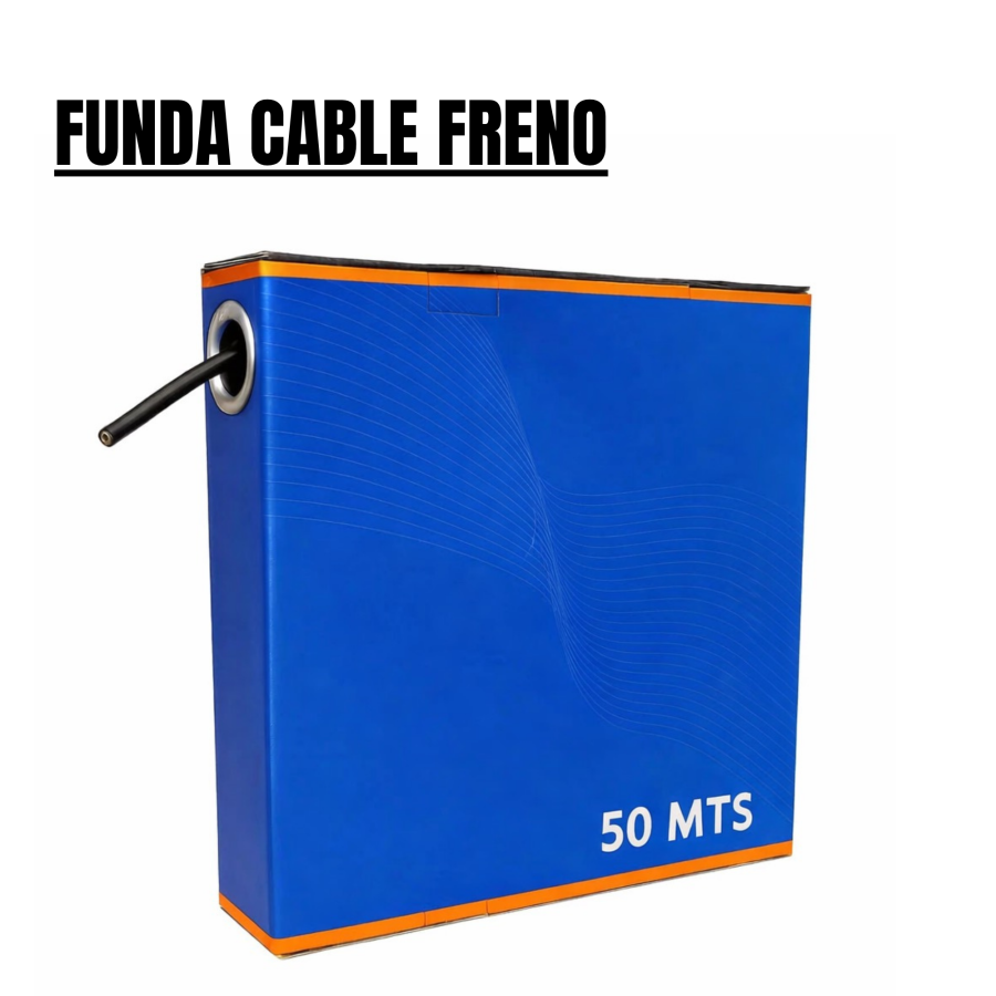 Funda cable de freno 50m - Negro