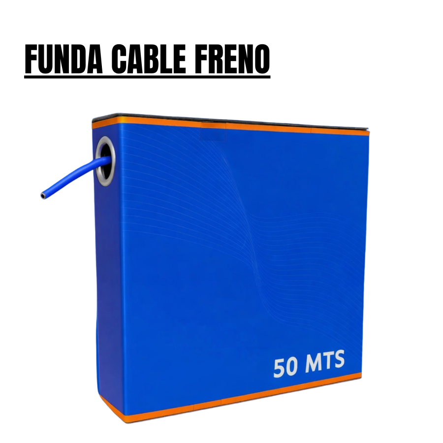 Funda cable de freno 50m - Azul