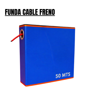 Funda cable de freno 50m - Rojo