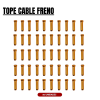Tope cable de freno Naranja brillante (Pack 50)