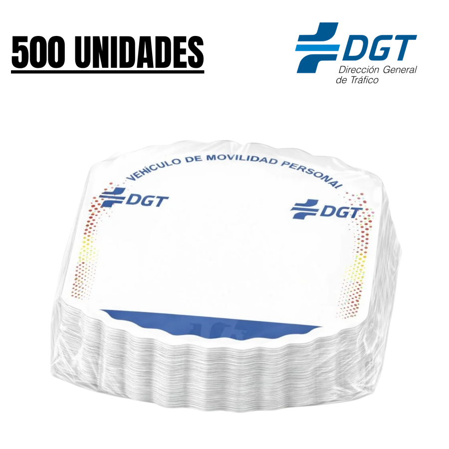 Matriculas DGT - 500 Uds