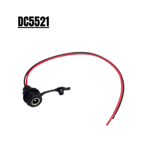 Toma de carga para conector DC5521 con tapa