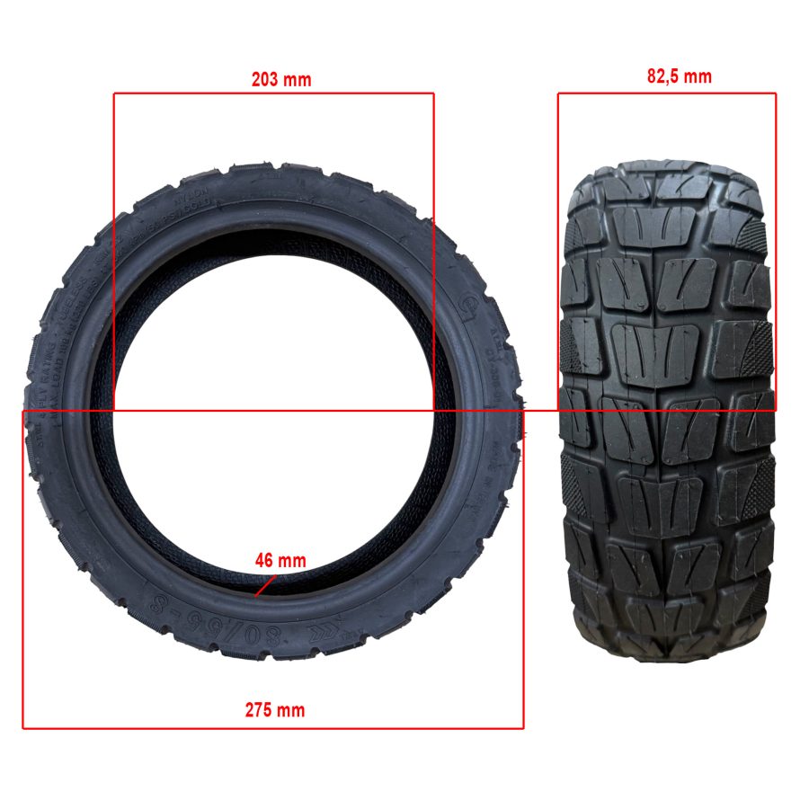 Neumatico offroad 80/55-8 para Navee XT5