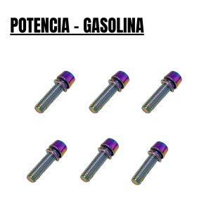 Tornilleria para potencia de manillar - gasolina [Pack 6]