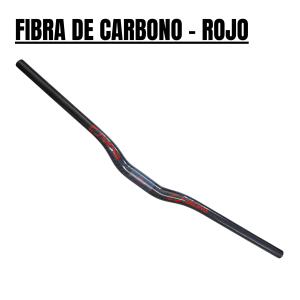 Copia de Copia de Copia de Copia de Copia de Copia de Copia de Copia de Copia de Cargador Juliet-378 Manillar estilo MTB fibra de carbono - Rojo