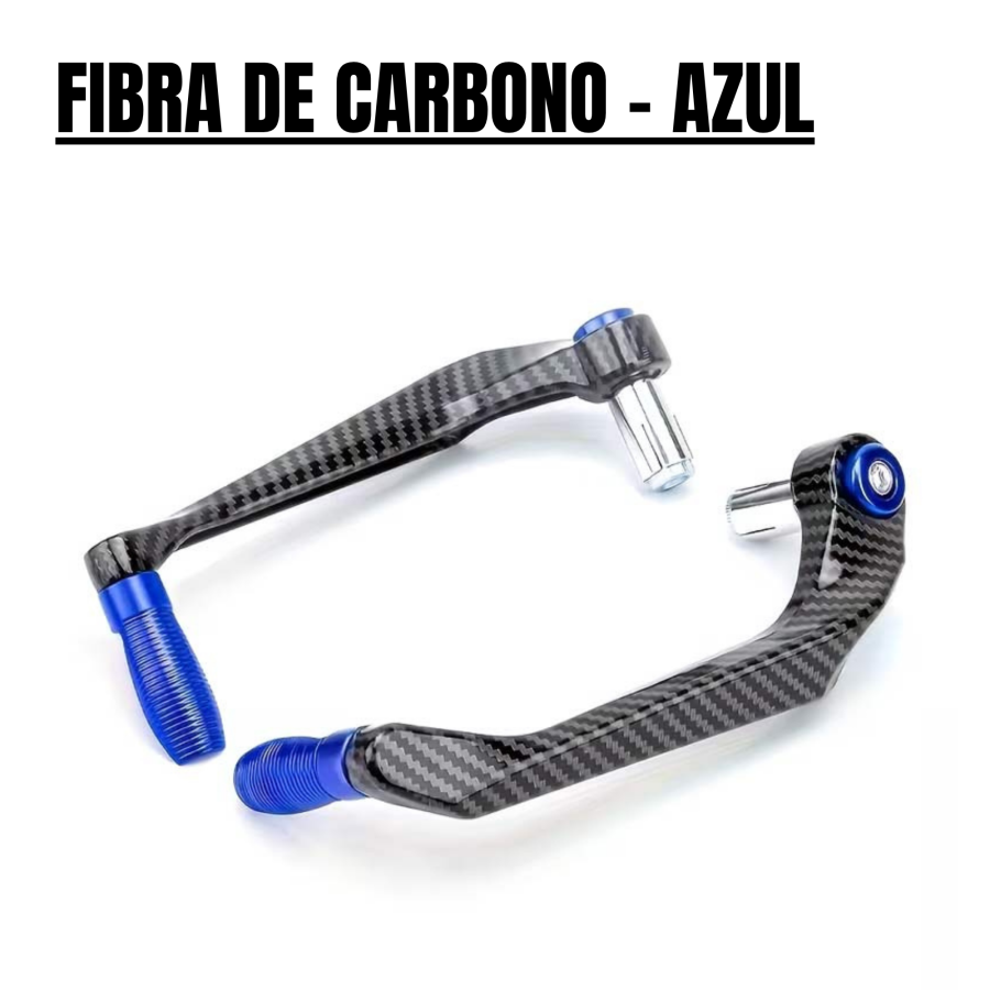 Protector deportivo maneta de freno en fibra de carbono - azul