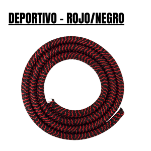 Cubre cables deportivo - Rojo/Negro [1 metro]