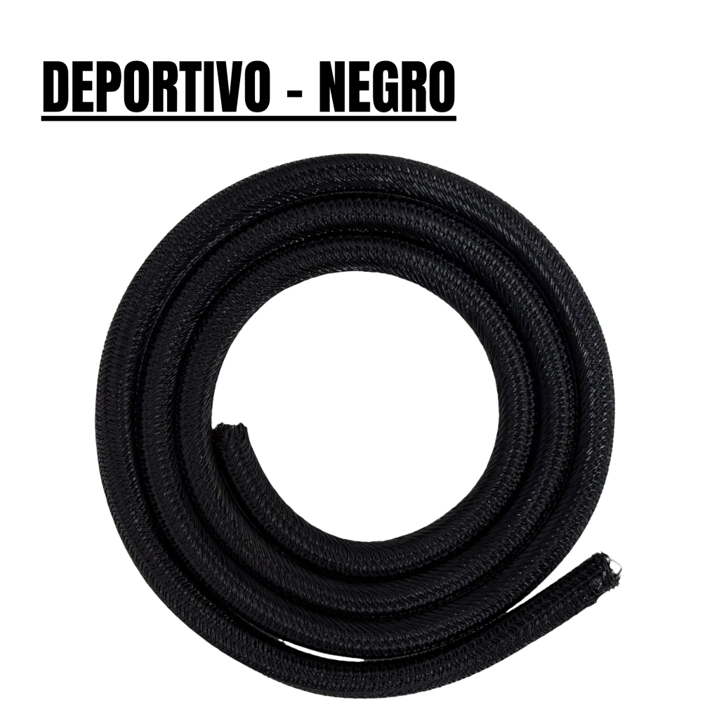 Cubre cables deportivo – Negro [1 metro]