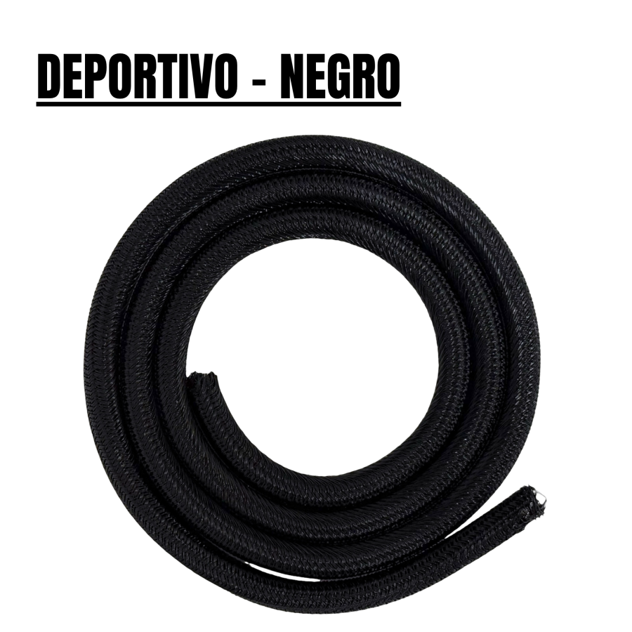 Cubre cables deportivo - Negro [1 metro]
