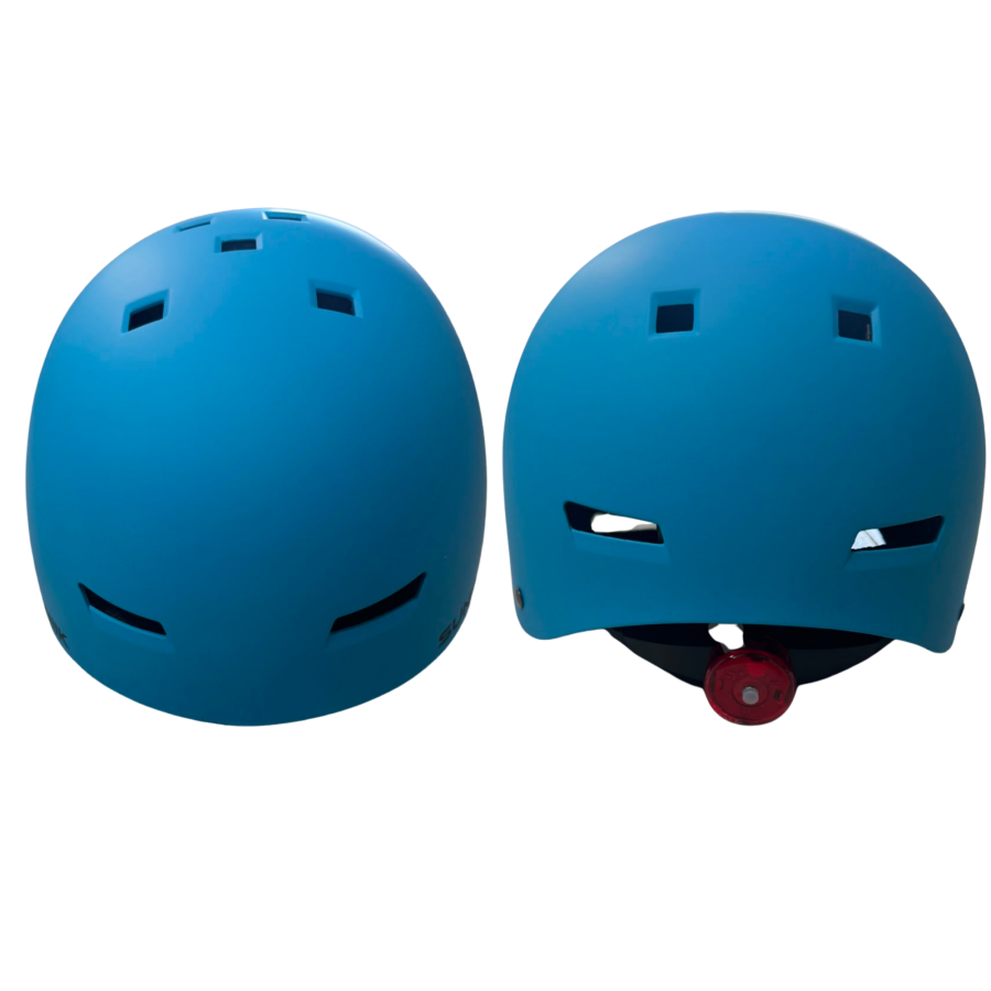 Casco con luz trasera - Azul [Talla L]