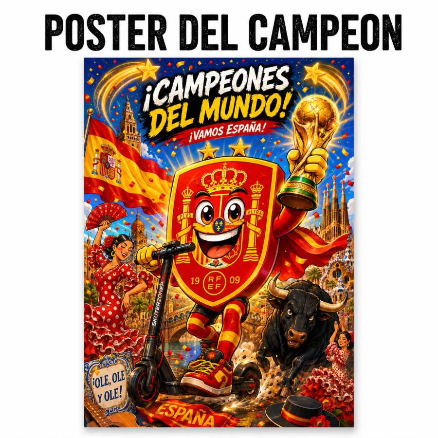 ChatGPT Image 22 jul 2026, 15_54_45 Poster Campeones del mundo en A4 - SPECIAL PRODUCT