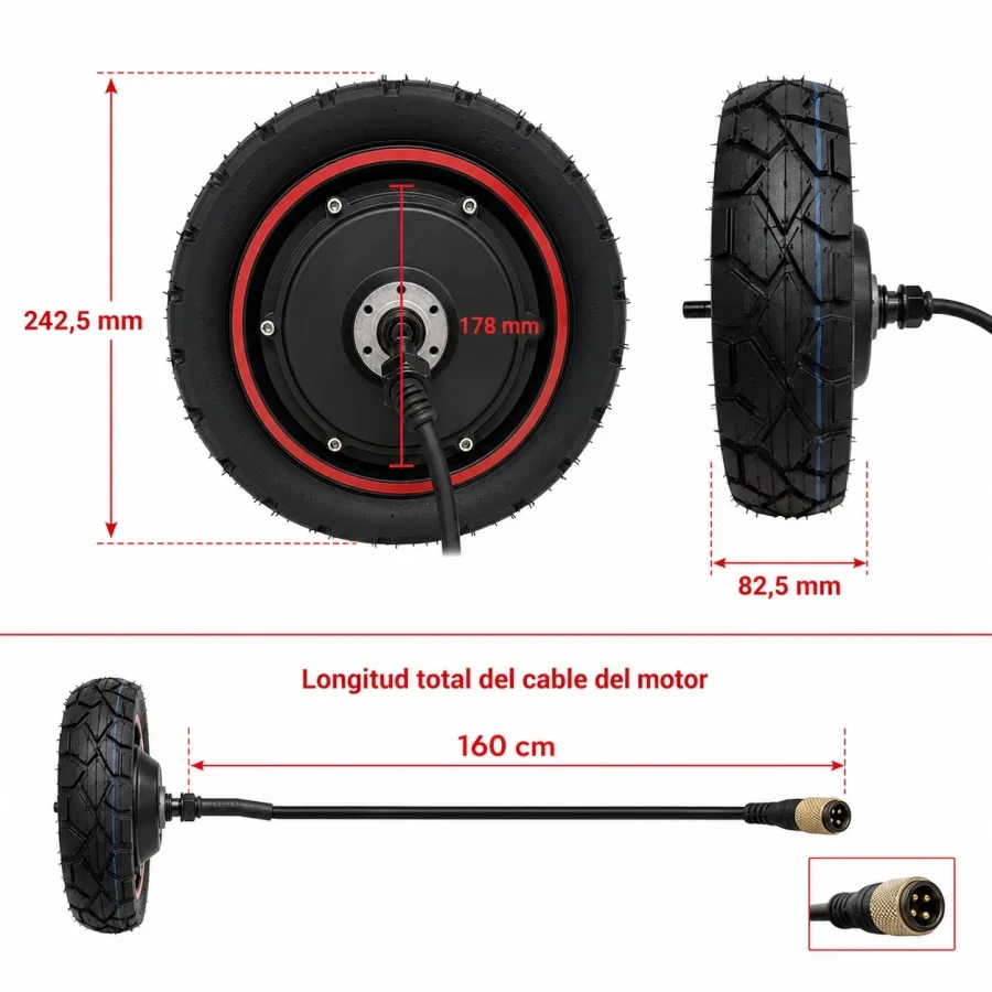 Motor delantero para Ecoxtrem M41 Tank Dual