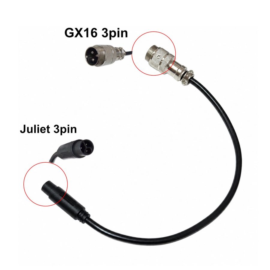 3864-H-047-GX16-Juliet-Cable-convertidor-GX16-a-Juliet-de-3-pines Cable convertidor GX16 a Juliet de 3 pines