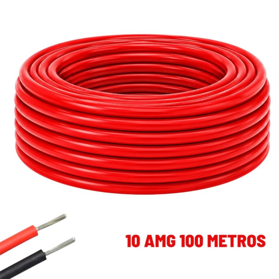 3885-10AWGR-100-Cable-el-ctrico-Silicona-Flexible-10-AWG-Rojo-100-Metros Cable eléctrico Silicona Flexible 10 AWG (Rojo) 100 Metros