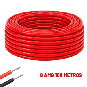 3888-8AWGR-100-Cable-el-ctrico-Silicona-Flexible-8-AWG-Rojo-100-Metros Cable eléctrico Silicona Flexible 8 AWG (Rojo) 100 Metros
