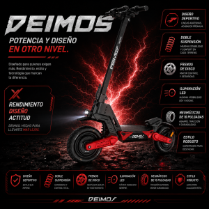 Ecoxtrem Deimos Dual DGT - Negro Rojo