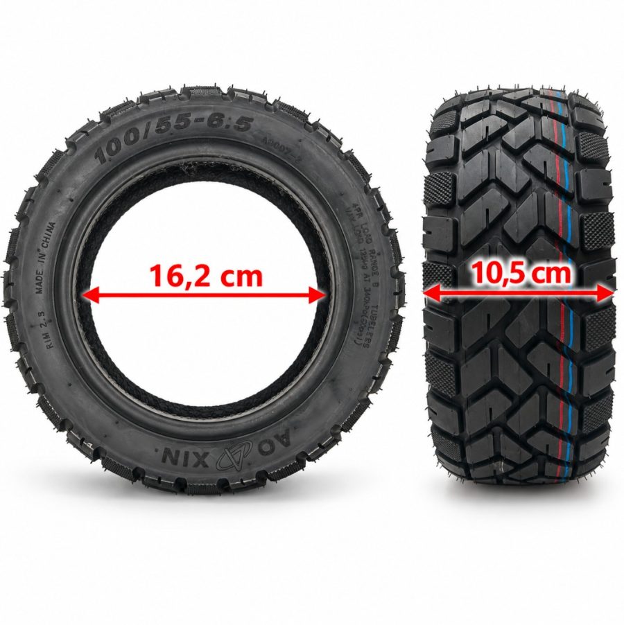 Neumático 100/55-6.5 tubeless (Aoxin)