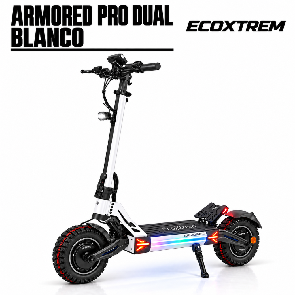 Ecoxtrem Armored PRO Dual 24 Ah – DGT Homologado 2027 (Blanco)