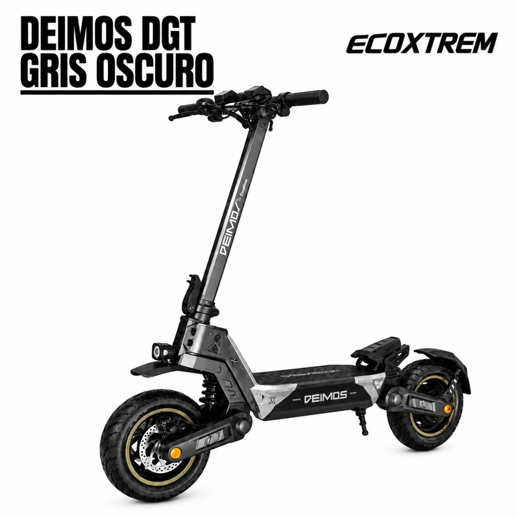 Patinete Eléctrico Ecoxtrem Deimos DGT – Gris oscuro