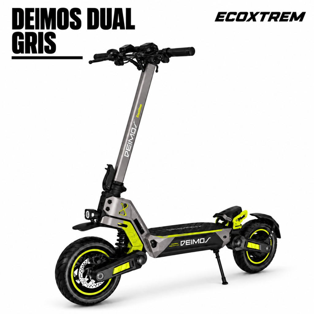 Patinete Eléctrico Ecoxtrem Deimos Dual DGT – Gris