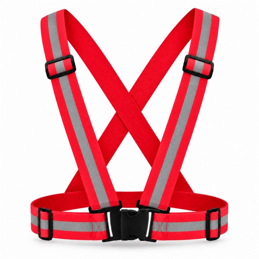 Chaleco reflectante de tirantes A-110B – rojo