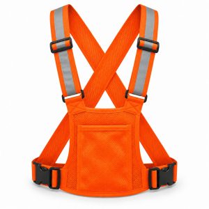 Chaleco reflectante ajustable con bolsillo A-110E – naranja Chaleco reflectante ajustable con bolsillo A-110E – naranja