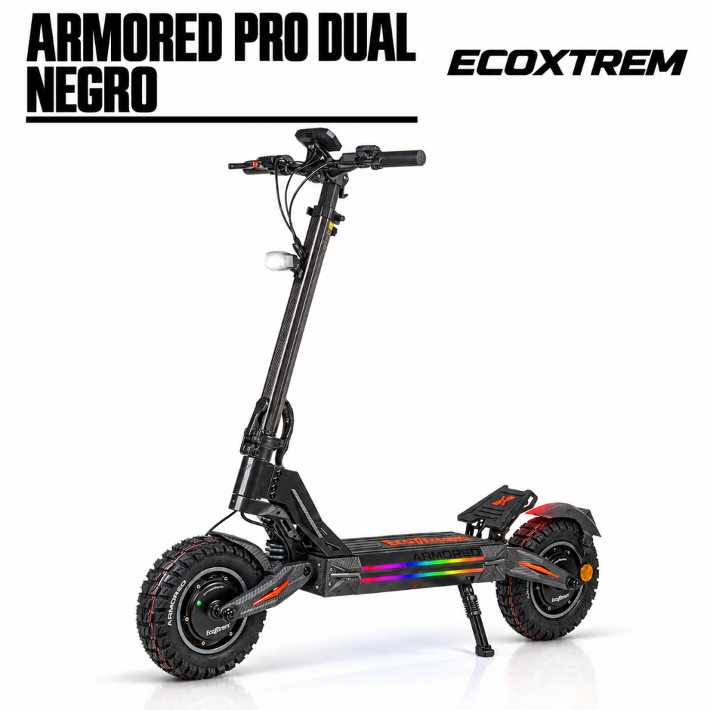 Ecoxtrem Armored PRO Dual 24 Ah – DGT Homologado 2027 (Full Black)